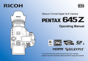 Pentax 645Z Operating Manual